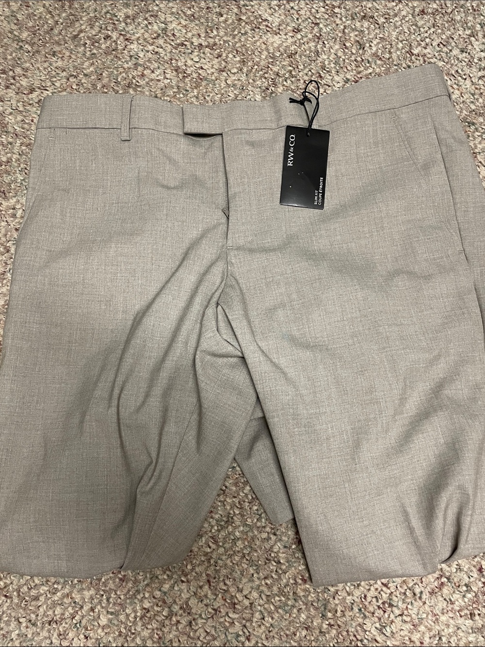 RW&CO. Heather Gray Dress Trousers- new